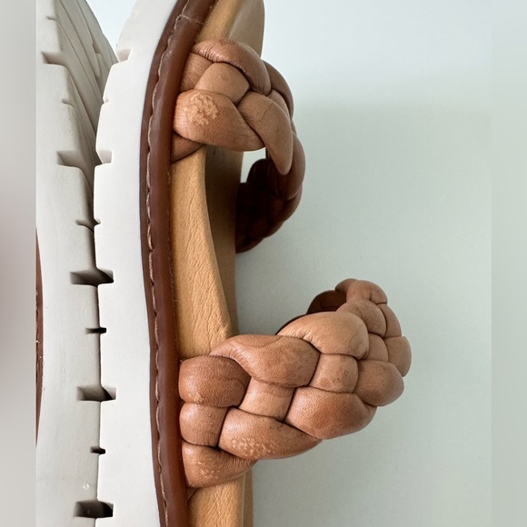 Born Leather Braided Slide Sandals - Picture 6 of 11